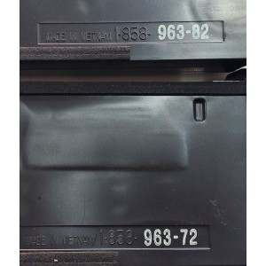 KIT DE BOCINAS PARA TV SONY ( 2 PZ ) ORIGINALES / NÚMERO DE PARTE 1-858-963-82 / 1-858-963-72 / VM7D11 / VGS7D20 / PANEL YM7F430HNG01 / MODELO XBR-43X800E  / XBR43X800E